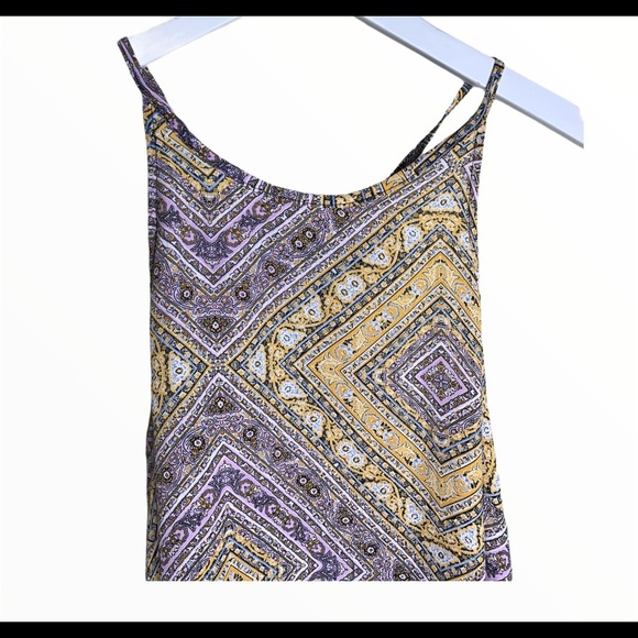 COTTON ON Australia Geo Paisley Scarf Print Sleeveless Tank Purple Size Medium - Picture 3 of 6